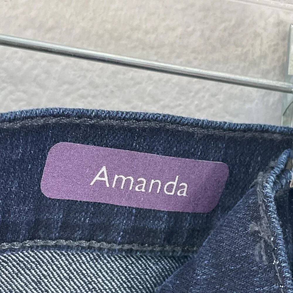 NEW Gloria Vanderbilt‎ Amanda Jeans Womens Plus 24W Dark Wash High Rise Tapered